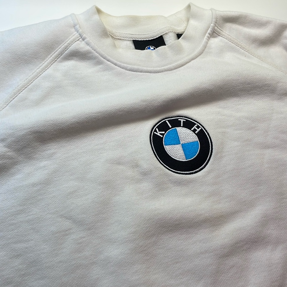 Kith x BMW white crew neck sweatshirt